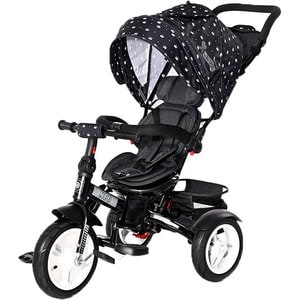 Tricicleta copii multifunctionala 4in1 BERTONI-LORELLI Neo Air LOR5524, 12 luni+, negru-alb