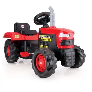 Tractor cu pedale DOLU D8050, 3 ani+, rosu-negru 