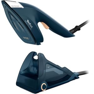 Aparat de calcat vertical cu abur TEFAL Duo Power JF4032E0, 1700W, 180g/min, 400ml, albastru inchis