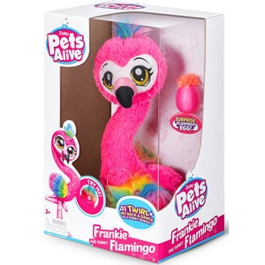 Jucarie de plus ZURU Frankie flamingo dansator FLA9522, 3 ani+, roz