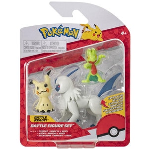 Set 3 figurine POKEMON Treecko&Mimikyu PKW2679, 4 ani+, multicolor