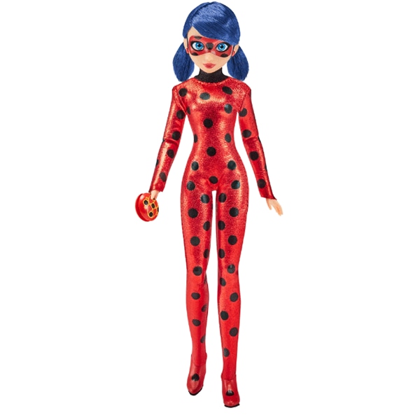 Papusa MIRACULOUS Ladybug din film MLB50014O 30cm 4 ani rosu negru