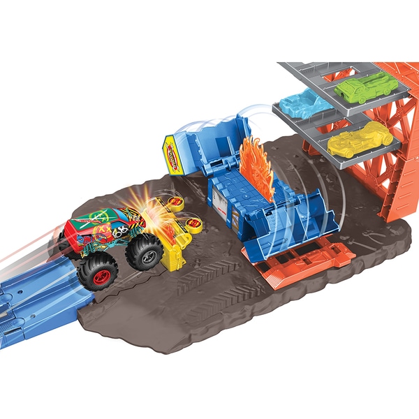Hot wheels fire truck hot sale set