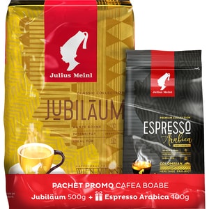 Pachet cafea boabe JULIUS MEINL: Jubialum 500g + Espresso100g