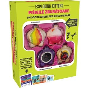 Joc de societate EXPLODING KITTENS Pisicile zburatoare CATKCORERO, 8 ani+, 1 jucator
