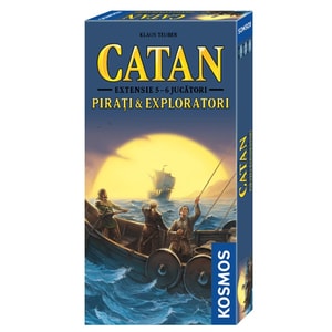 Joc de societate CATAN Extensie - Pirati si exploratori 5/6 PE56EXT, 12 ani+, 5-6 jucatori