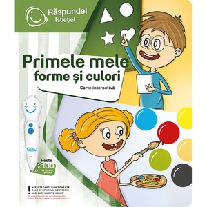 Carte interactiva RASPUNDEL ISTETEL Primele mele forme si culori RASP19586, 3 ani+, multicolor
