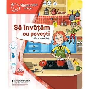 Carte interactiva RASPUNDEL ISTETEL Invatam cu povesti RASP63360, 3 ani+, multicolor