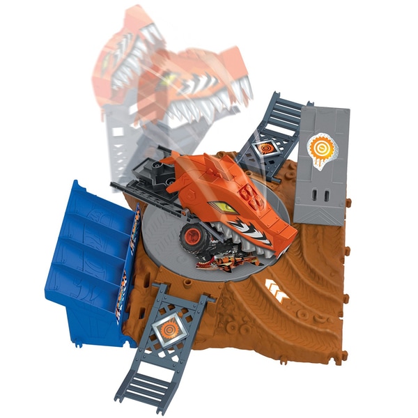 Set masinuta HOT WHEELS Monster Trucks Arena Smashers HNB93 4