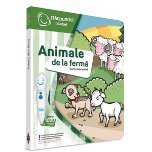 Carte interactiva RASPUNDEL ISTETEL Animale de la ferma 63361, 3 ani+, multicolor 