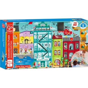 Puzzle HAPE Orasul Animat E1629, 4 ani+, 49 piese