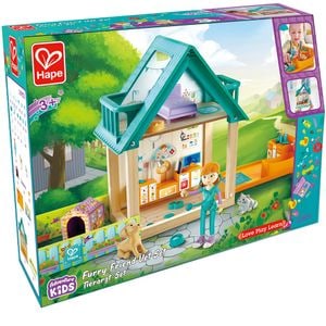 Jucarie de rol HAPE Set veterinar HAPEE3408, 3 ani+, multicolor