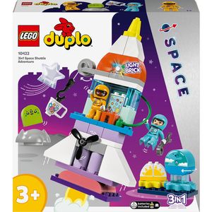 LEGO DUPLO: Aventura cu naveta spatiala 3in1 10422, 3 ani+, 58 piese