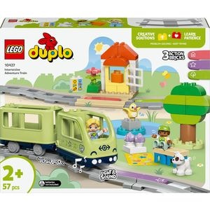 LEGO DUPLO: Tren de aventura interactiv 10427, 2 ani+, 57 piese