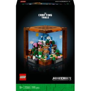 LEGO Minecraft: Masa de lucru 21265, 18 ani+, 1195 piese