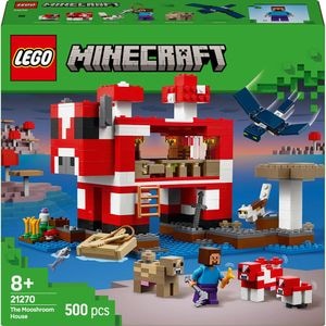 LEGO Minecraft: Casa Ciuper-vaca 21270, 8 ani+, 500 piese