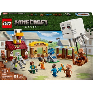 LEGO Minecraft: Atacul baloanelor Ghast asupra satului 21273, 10 ani+, 555 piese