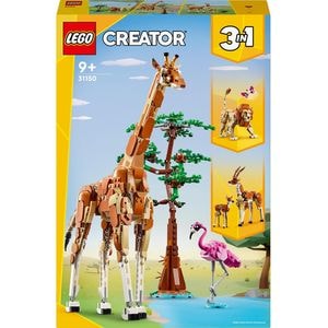 LEGO Creator 3in1: Animale salbatice din safari 31150, 9 ani+, 780 piese