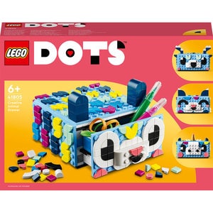 LEGO Dots: Sertar creativ cu animale 41805, 6 ani+, 643 piese