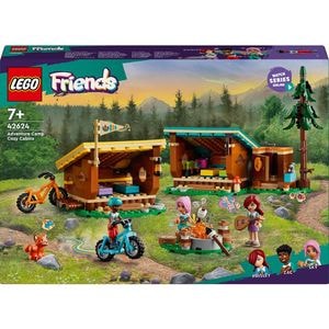 LEGO Friends: Cabane confortabile in tabara de aventuri 42624, 7 ani+, 437 piese
