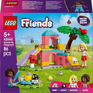 LEGO Friends: Teren de joaca pentru porcusori de Guineea 42640, 5 ani+, 86 piese