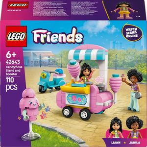 LEGO Friends: Taraba cu vata de zahar si scuter 42643, 6 ani+, 110 piese