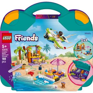 LEGO Friends:  Valiza creativa de plaja si calatorie 42672, 5 ani+, 188 piese
