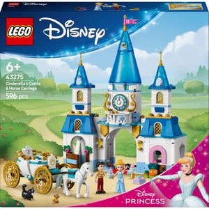 LEGO Disney Princess: Castelul si caleasca Cenusaresei 43275, 6 ani+, 596 piese