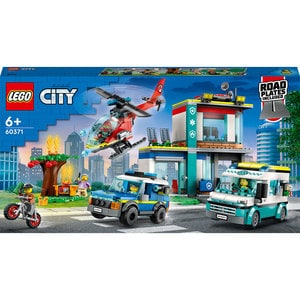 LEGO City: Centru pentru vehicule de urgenta 60371, 6 ani+, 706 piese
