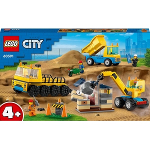 LEGO City: Camioane de constructie si macara 60391, 4 ani+, 235 piese