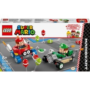 LEGO Super Mario: Mario Kart  Baby Mario si Baby Luigi 72034, 8 ani+, 321 piese
