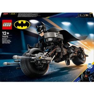 LEGO DC: Figurina de constructie Batman si motocicleta Bat-Pod 76273, 12 ani+, 713 piese