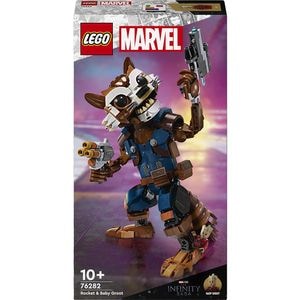 LEGO Marvel: Rocket si bebelusul Groot 76282, 10 ani+, 566 piese