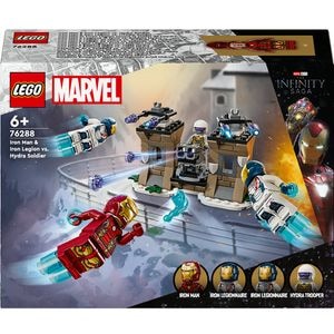LEGO Marvel: Iron Man si Legiunea de Fier vs. Soldat Hydra 76288, 6 ani+, 135 piese