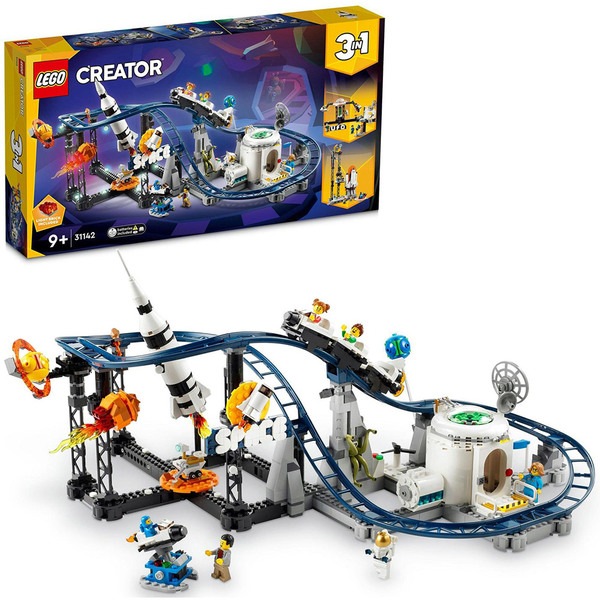 LEGO Creator Roller coaster spatial 31142 9 ani 874 piese