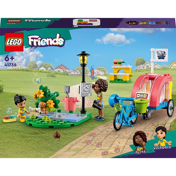 LEGO Friends: Bicicleta pentru salvarea cainilor 41738, 6 ani+, 125 piese