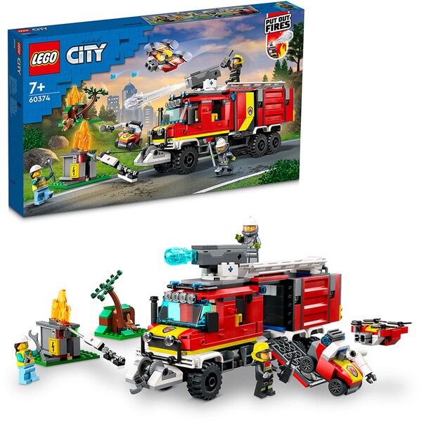 LEGO City: Masina unitatii de pompieri 60374, 7 ani+, 502 piese