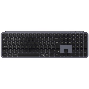 Tastatura Gaming Wireless KEYCHRON B6 Pro Ultra-Slim, Bluetooth, USB, Layout UK, gri