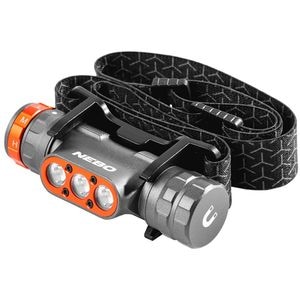 Lanterna frontala NEBO Trandens 1501, 1500 lumeni, acumulator, gri