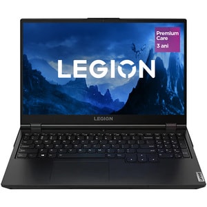 Laptop Gaming LENOVO Legion 5 15IMH6, Intel Core i5-10500H pana la 4.5GHz, 15.6" Full HD, 16GB, SSD 512GB, NVIDIA GeForce RTX 3050 4GB, Free Dos, negru