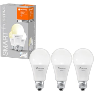 Set 3 becuri LED Smart LEDVANCE Classic 100, E27, 14W, 1521lm, Wi-Fi, lumina calda