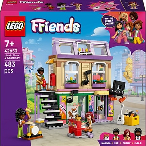 LEGO Friends: Magazin de muzica si apartament 42653, 7 ani+, 483 piese