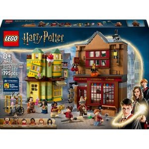 LEGO Harry Potter: Furnituri Vajthat de calitate si magazin de inghetata 76452, 8 ani+, 795 piese
