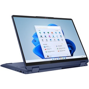 Laptop 2 in 1 LENOVO IdeaPad Flex 5 16ABR8, AMD Ryzen 7 7730U pana la 4.5GHz, 16" WUXGA Touch, 16GB, 512GB, AMD Radeon, Windows 11 Home, Abyss Blue