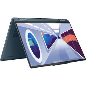 Laptop 2 in 1 LENOVO Yoga Pro 7 14ARP8, AMD Ryzen 7 7735HS pana la 4.7GHz, 14.5" 2.5K, 16GB, 1TB, AMD Radeon 780M, FreeDOS, Tidal Teal