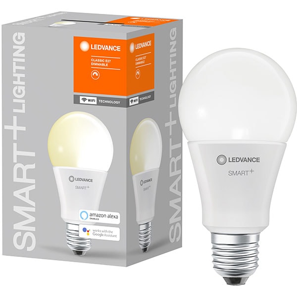 Bec LED Smart LEDVANCE Classic 100, E27, 14W, 1521lm, Wi-Fi, lumina calda