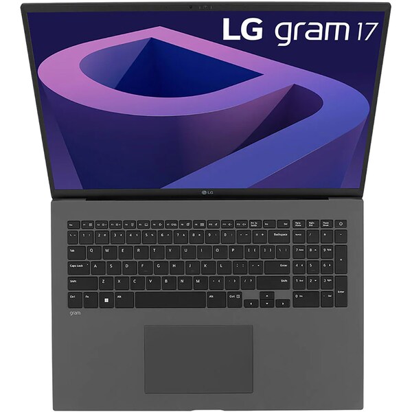 Laptop LG Gram 17Z90Q-G, Intel Core i7-1260P pana la 4.7GHz, 17" WQXGA, 16GB, SSD 1TB, Intel Iris Xe Graphics, Windows 11 Home, negru