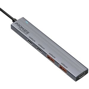 Hub USB PROMATE LiteHub-Pro, USB-C, USB-A, antracit