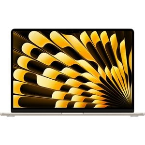 Laptop APPLE MacBook Air 15 mc6k4ro/a, Apple M4, 15.3" Retina Display, 24GB, SSD 512GB, 10-core GPU, macOS Sequoia, Starlight, Tastatura layout INT, Manual RO