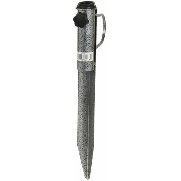 Suport umbrela KI, metal, 42 x 3.5 cm, gri inchis